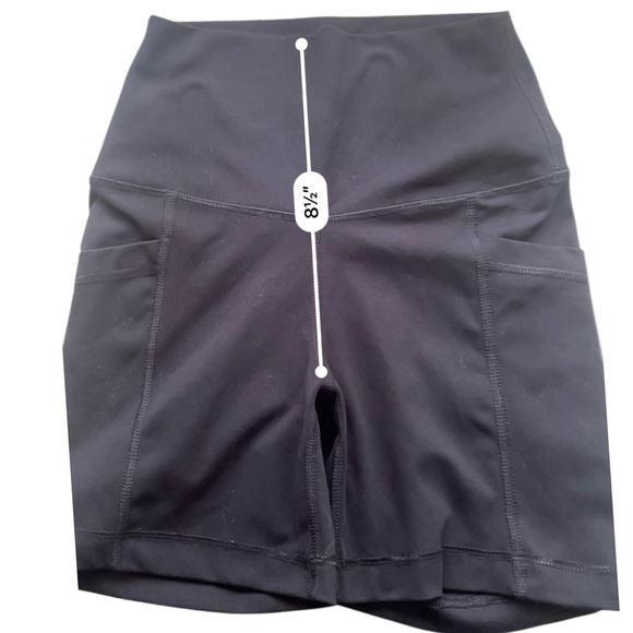 Yogalicious Black Bike Shorts High-Waisted Performance XS polyester spandex - Picture 5 of 12